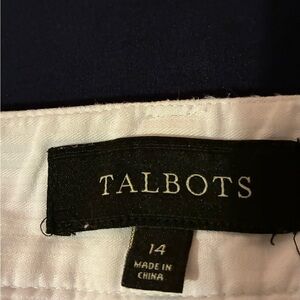 Talbots White Straight Leg Pants